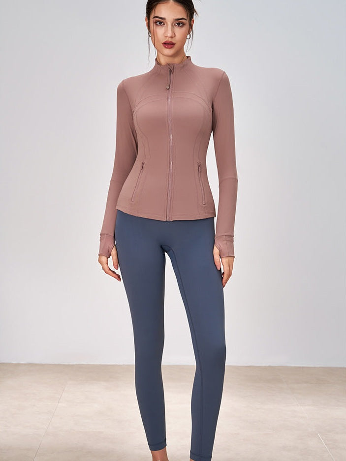 Jacke mit Stehkragen und Reißverschluss