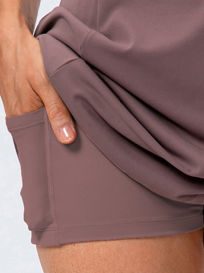 Yoga-Shorts mit hohem Bund