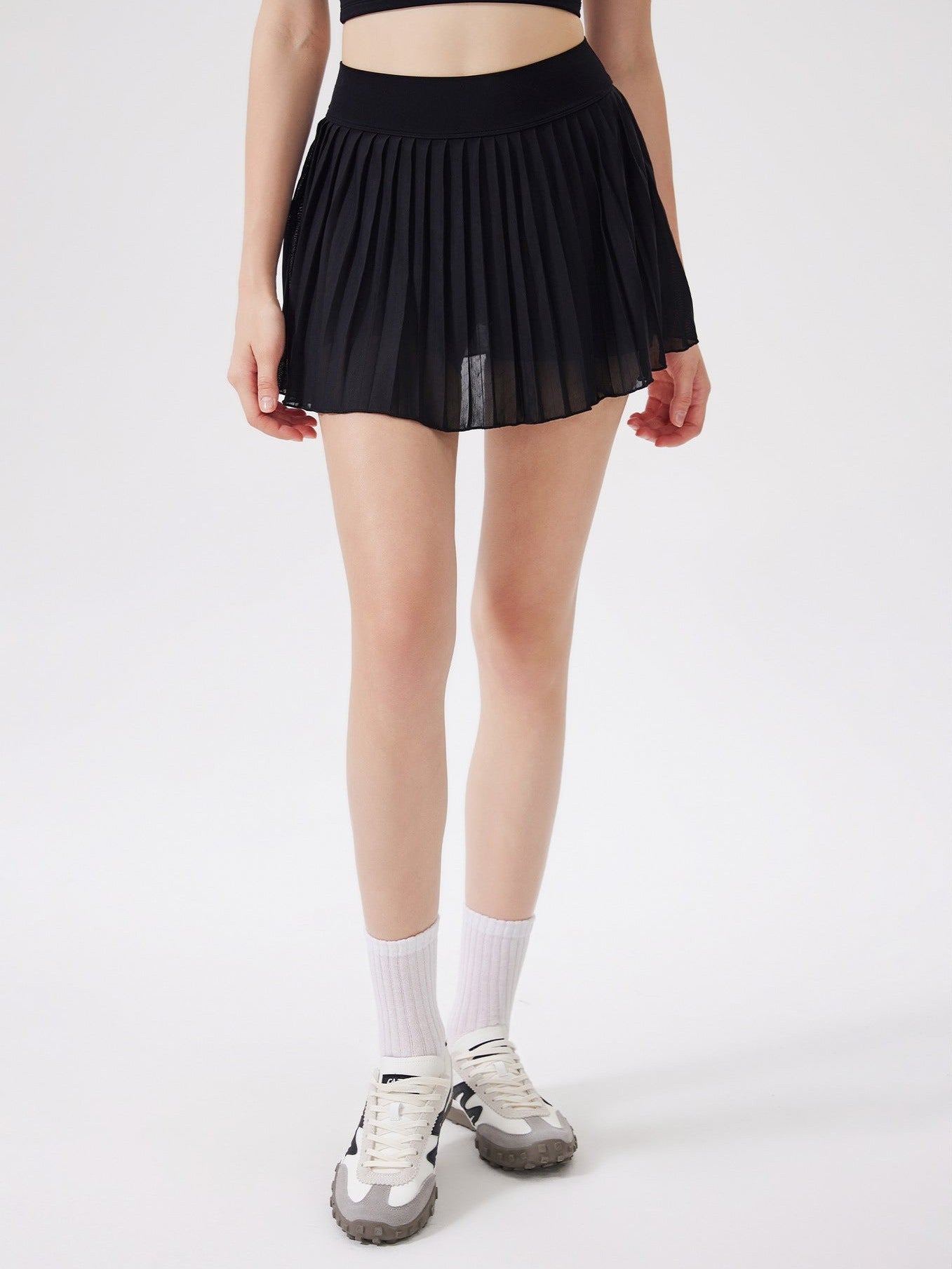 تنورة تنس عالية الخصر