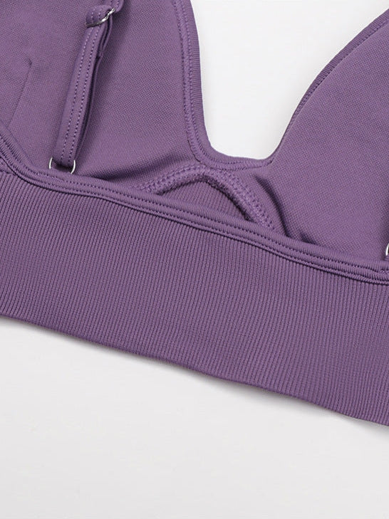 حمالة صدر رياضية بدون درزات بحزامين