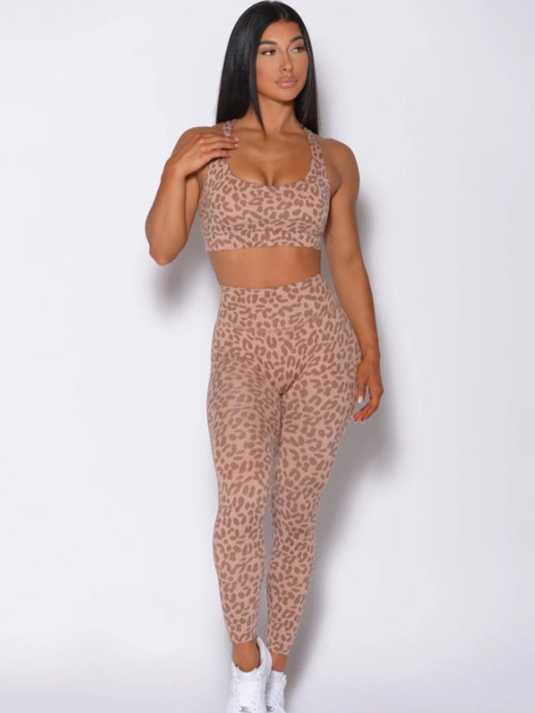 Leopard Print Yoga Set