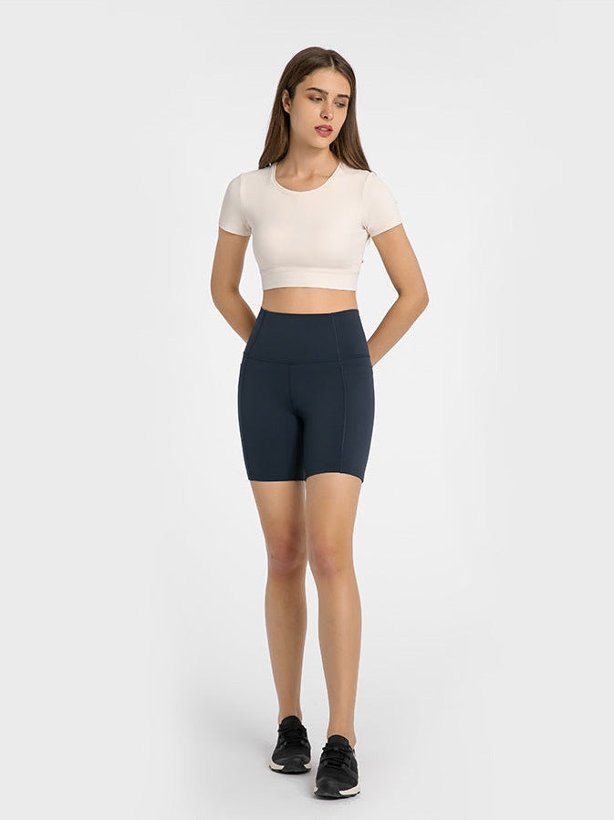 Shorts mit Patchwork-Seitentaschen