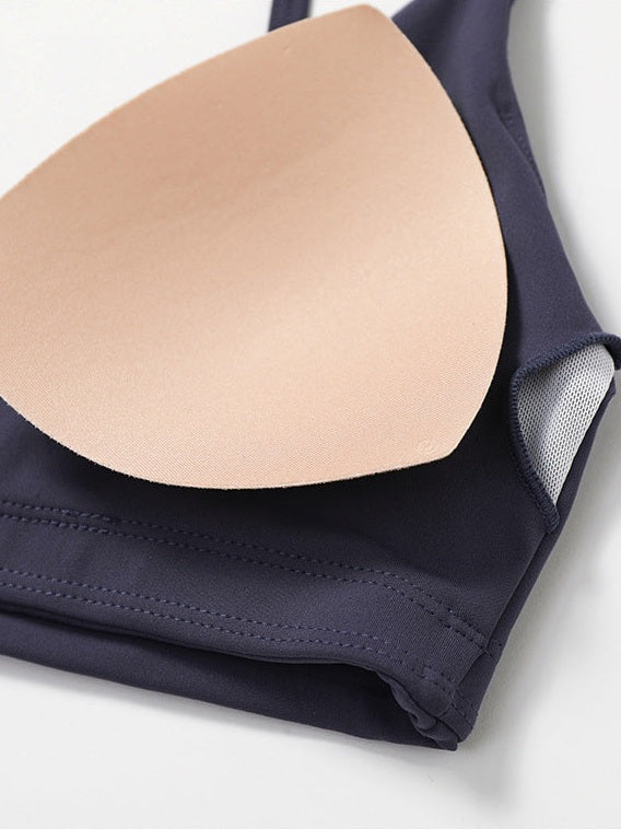 Short Sleeve Bell-Bottom Pants Sky Blue