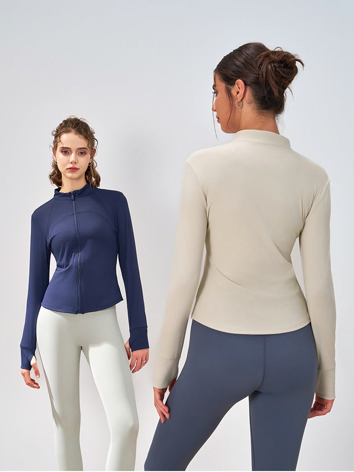 Zippered Stand-Up Jacket