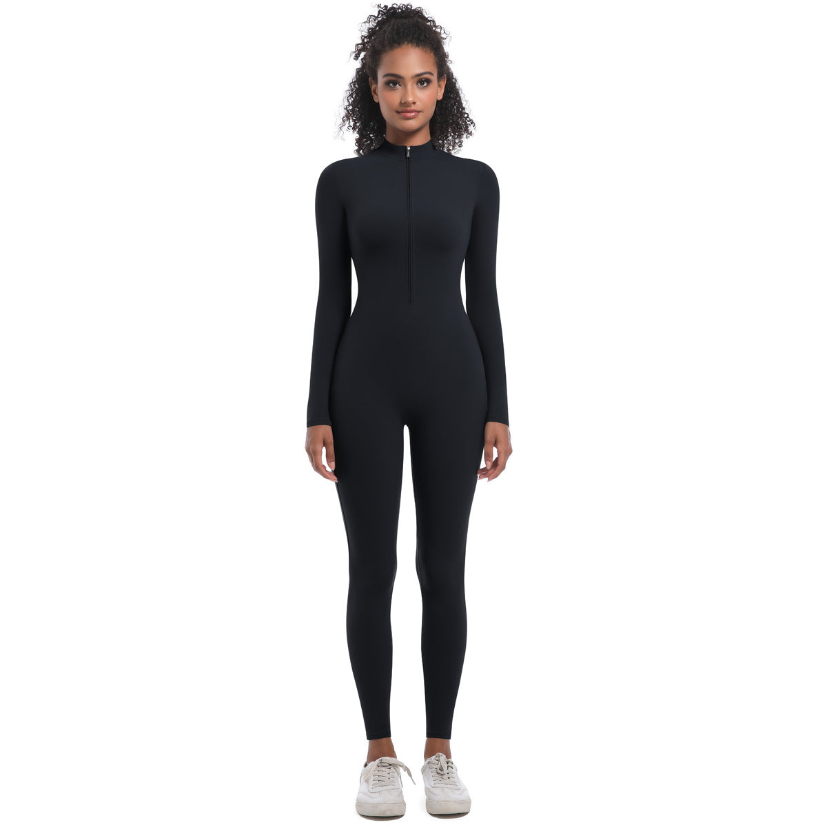 Zippered Yoga Jumpsuit
