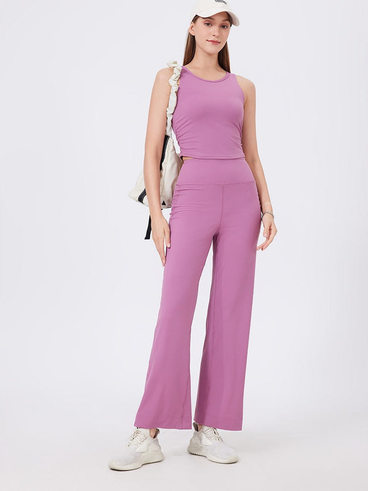 Wide-Shoulder U-Back Sports Bra