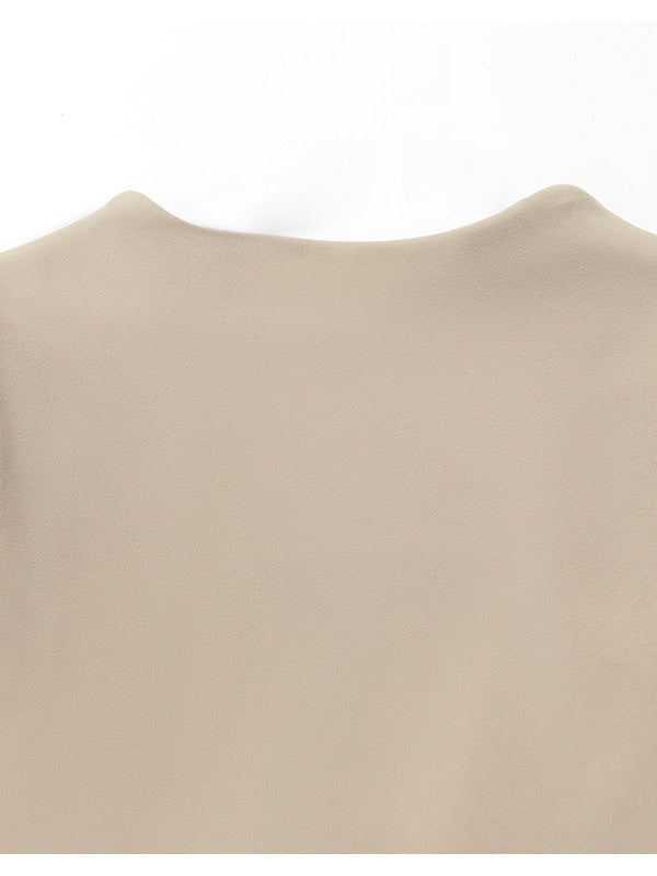 Two-Piece Stand Collar Dress