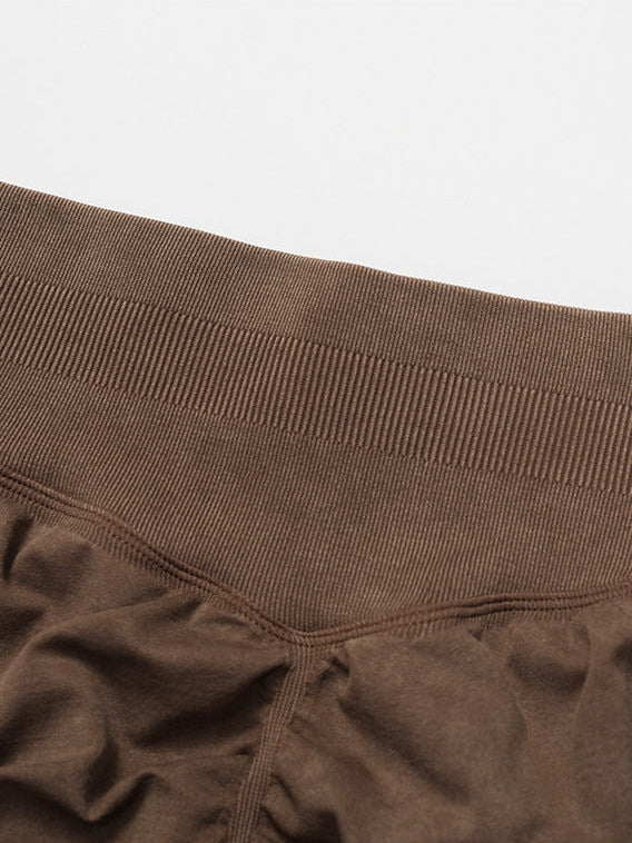 بنطال يوغا بدون درزات مغسول بالحجر