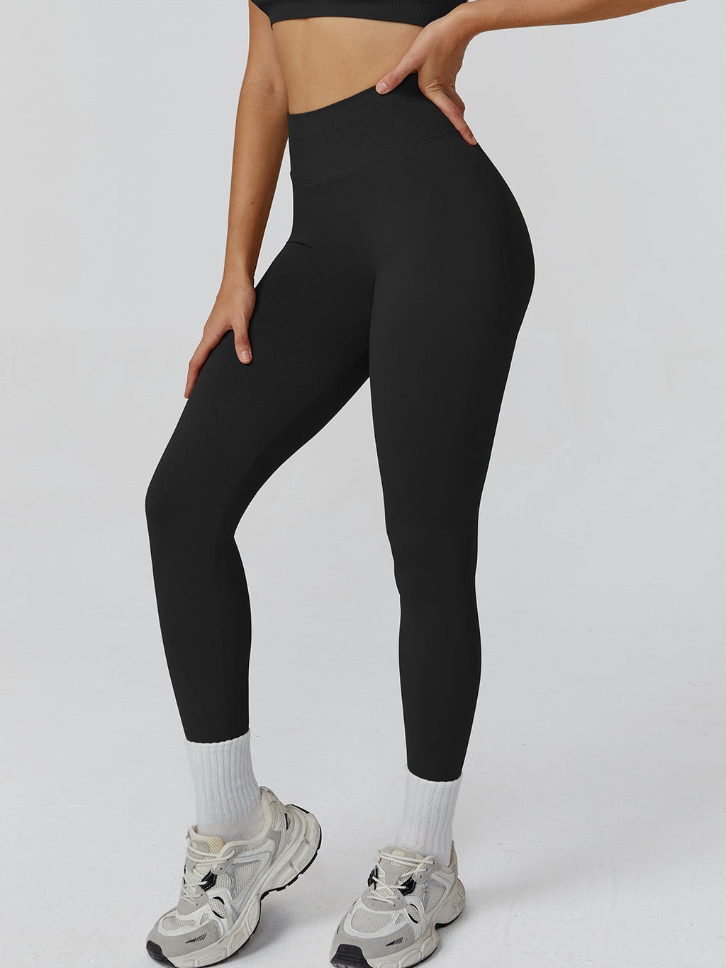 Seamless High-Waist Yoga Trousers