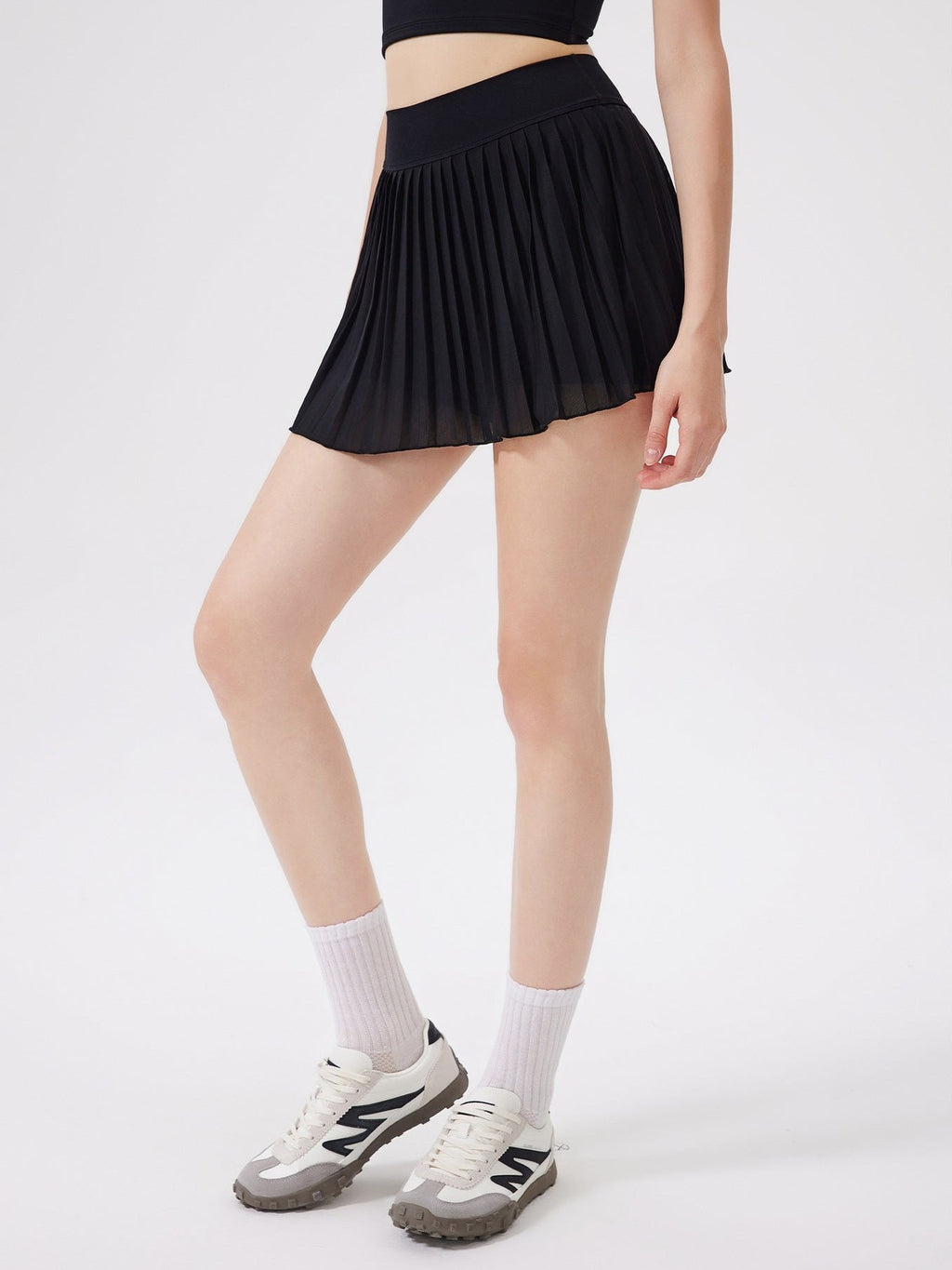 تنورة تنس عالية الخصر