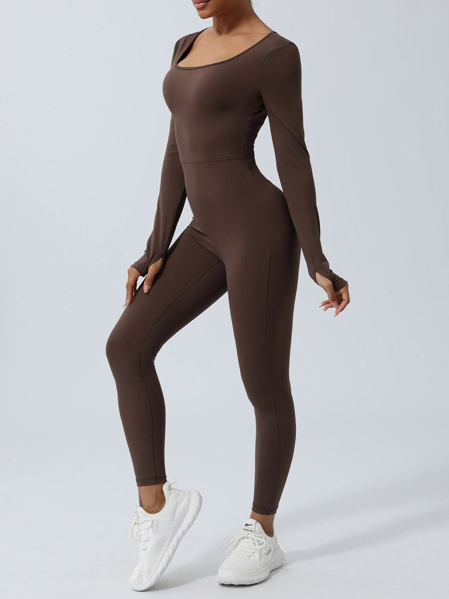 Backless Long Sleeve Bodysuit