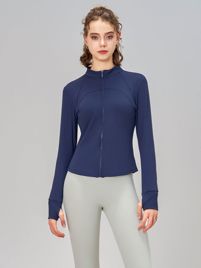 Zippered Stand-Up Jacket