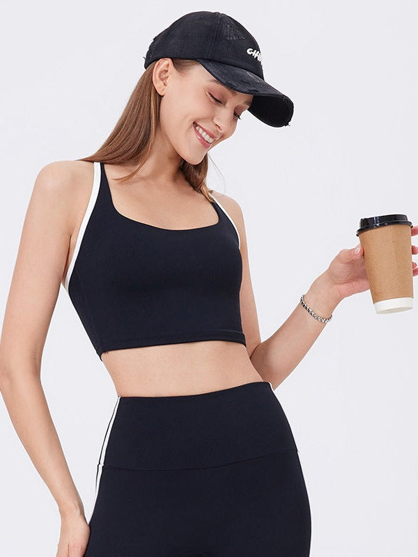 Adjustable Spaghetti Strap Sports Bra