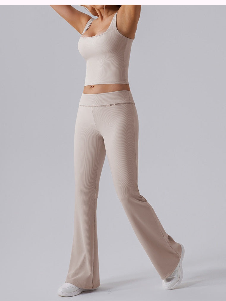 High Waist Bell-Bottom Pants