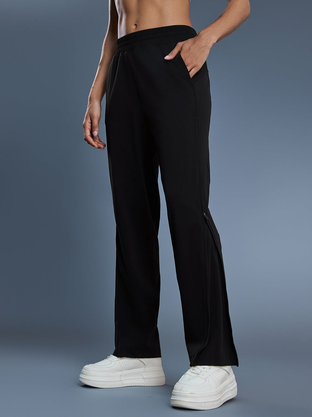 Two-Way Zip Sports Pants