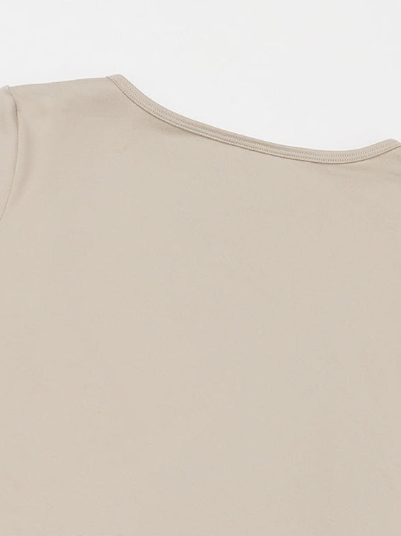 Yoga-Top mit langen Ärmeln und Bindebändern vorne