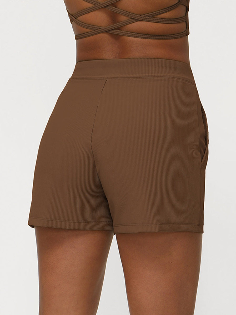 Drawstring Yoga Shorts