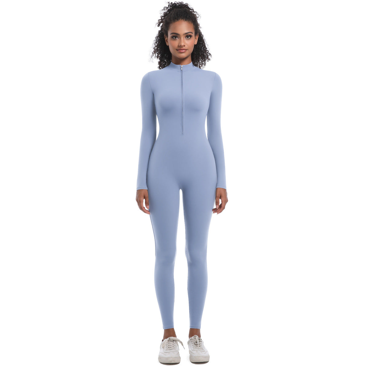 Zippered Yoga Jumpsuit