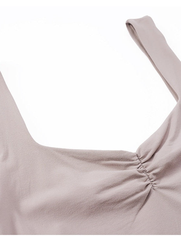 Ruched Back Sports Bra