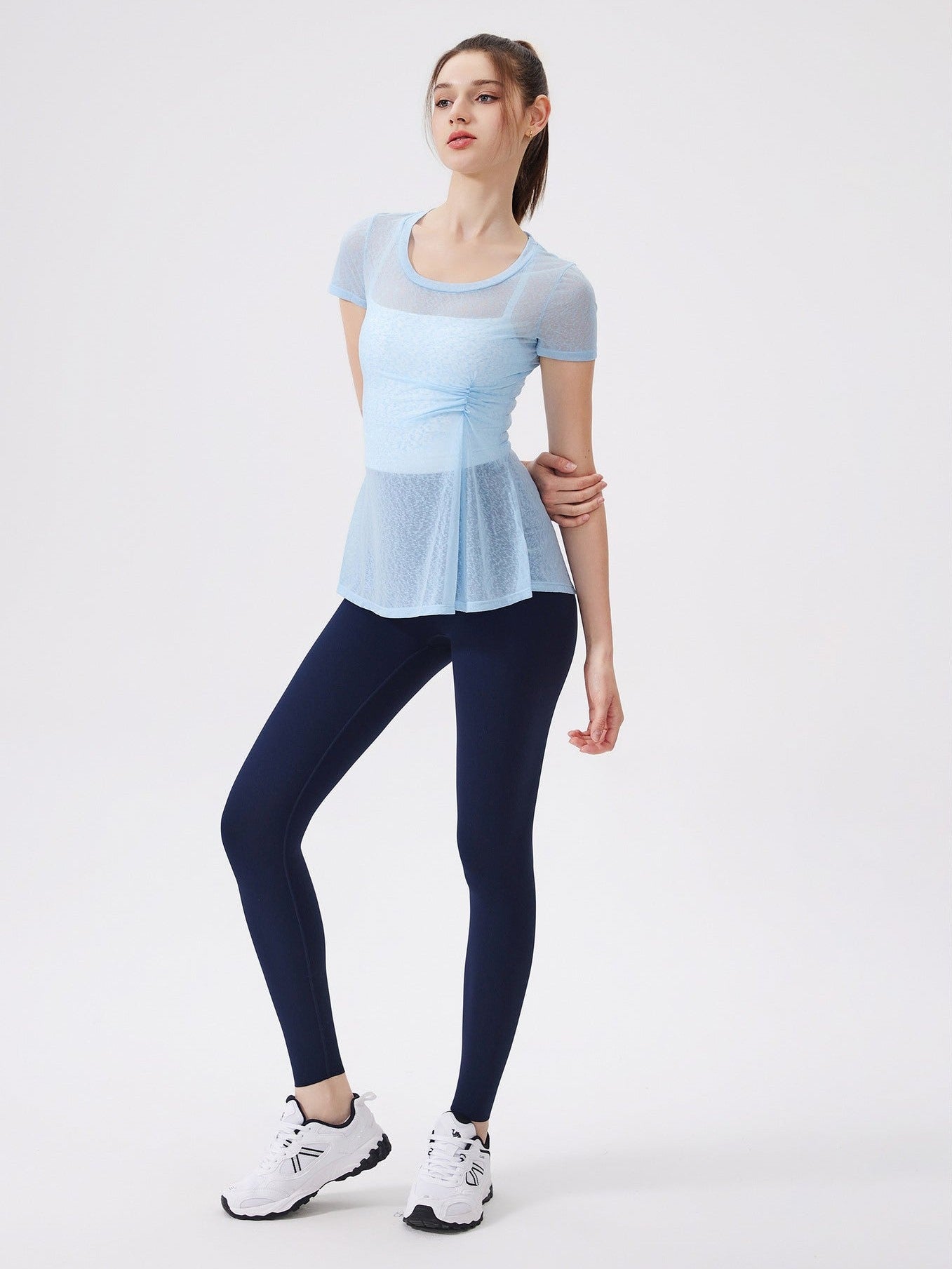 Schmale Yoga-T-Shirt