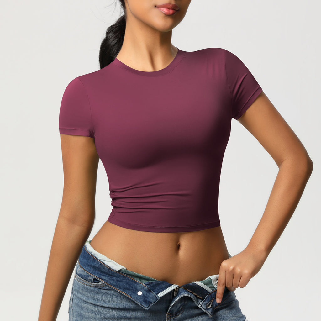 تي شيرت أداء المحاصيل