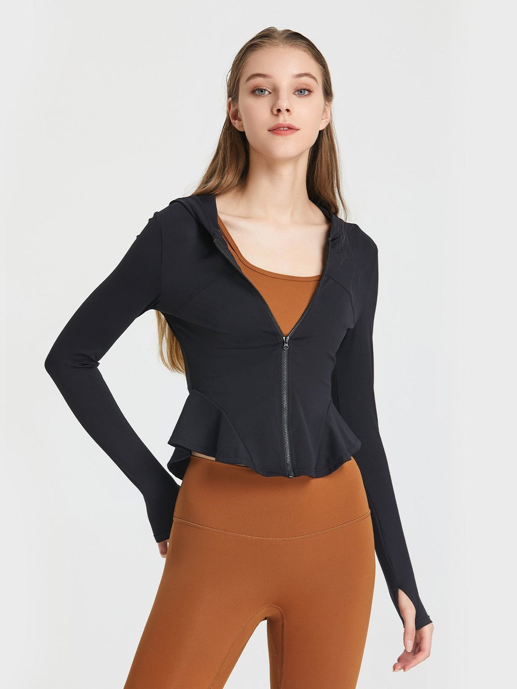 Kapuzenjacke mit Reißverschluss