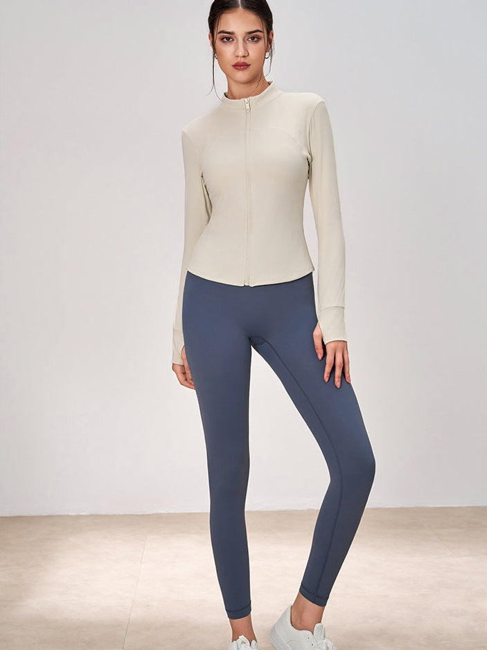 Zippered Stand-Up Jacket