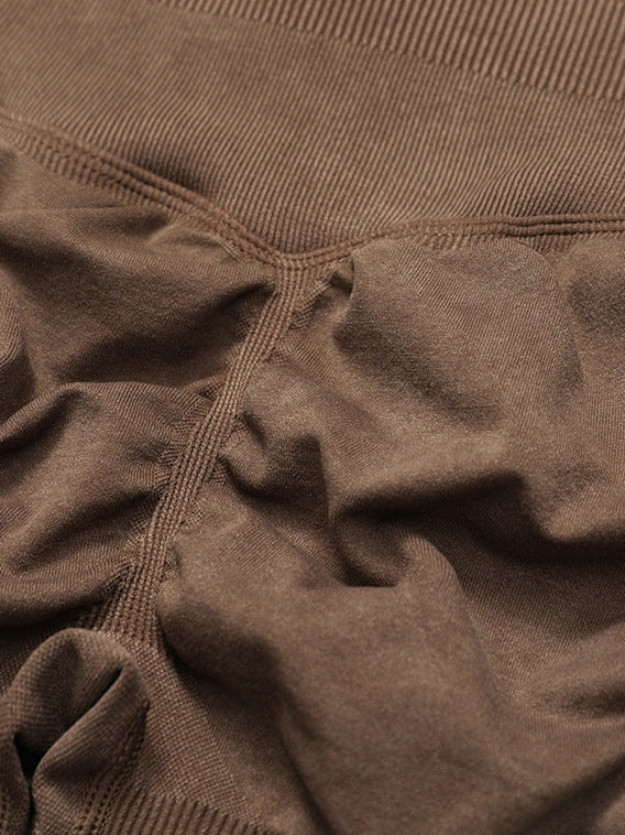 بنطال يوغا بدون درزات مغسول بالحجر