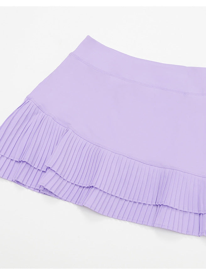 Pleated Pocketed Sports Skirt