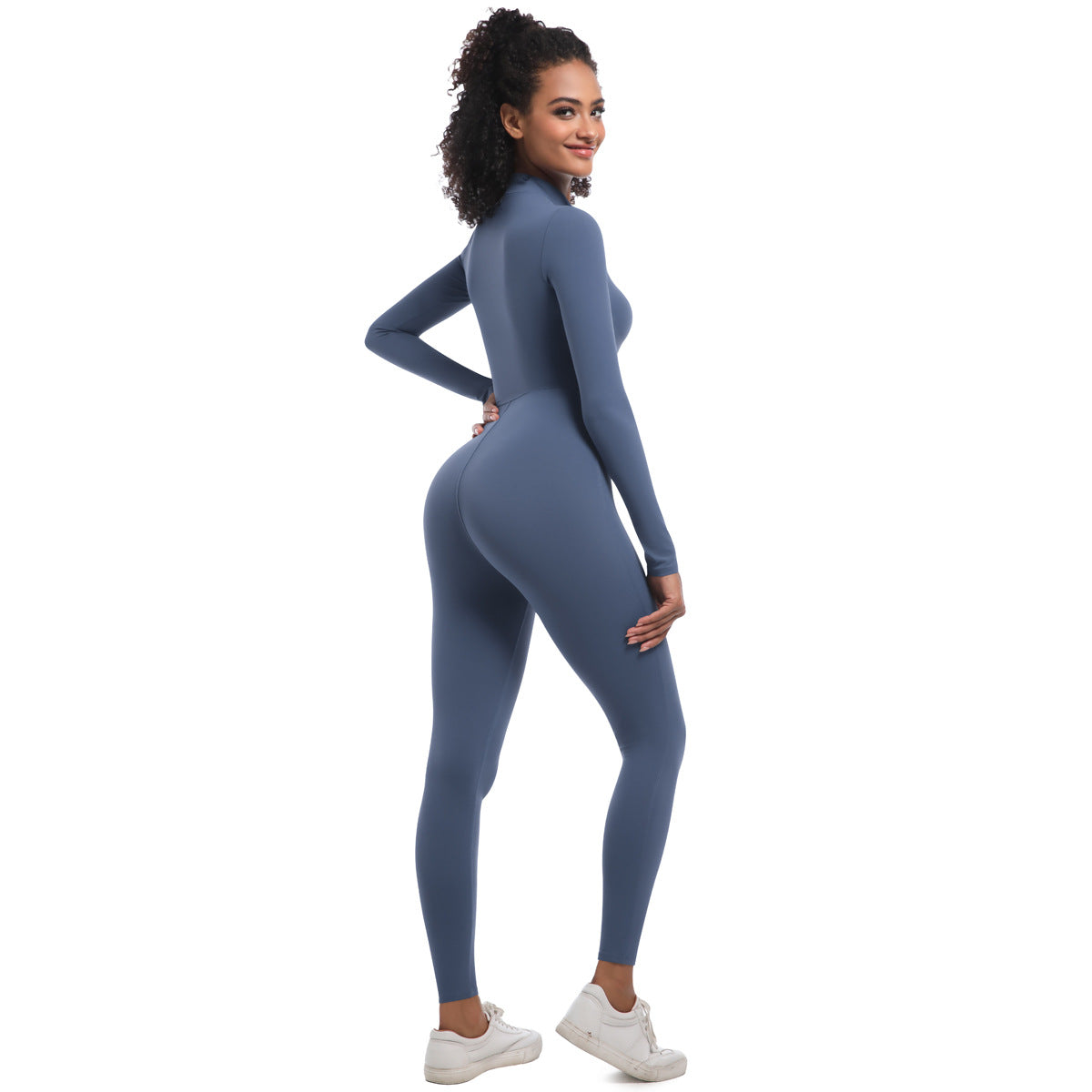 Zippered Yoga Jumpsuit