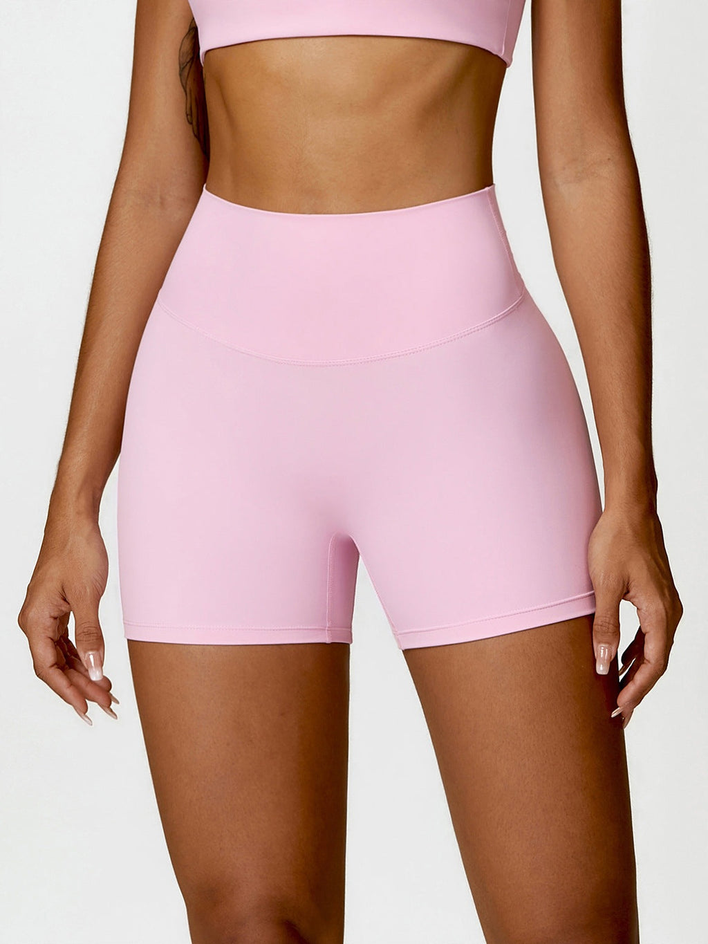 Yoga-Shorts mit hohem Bund