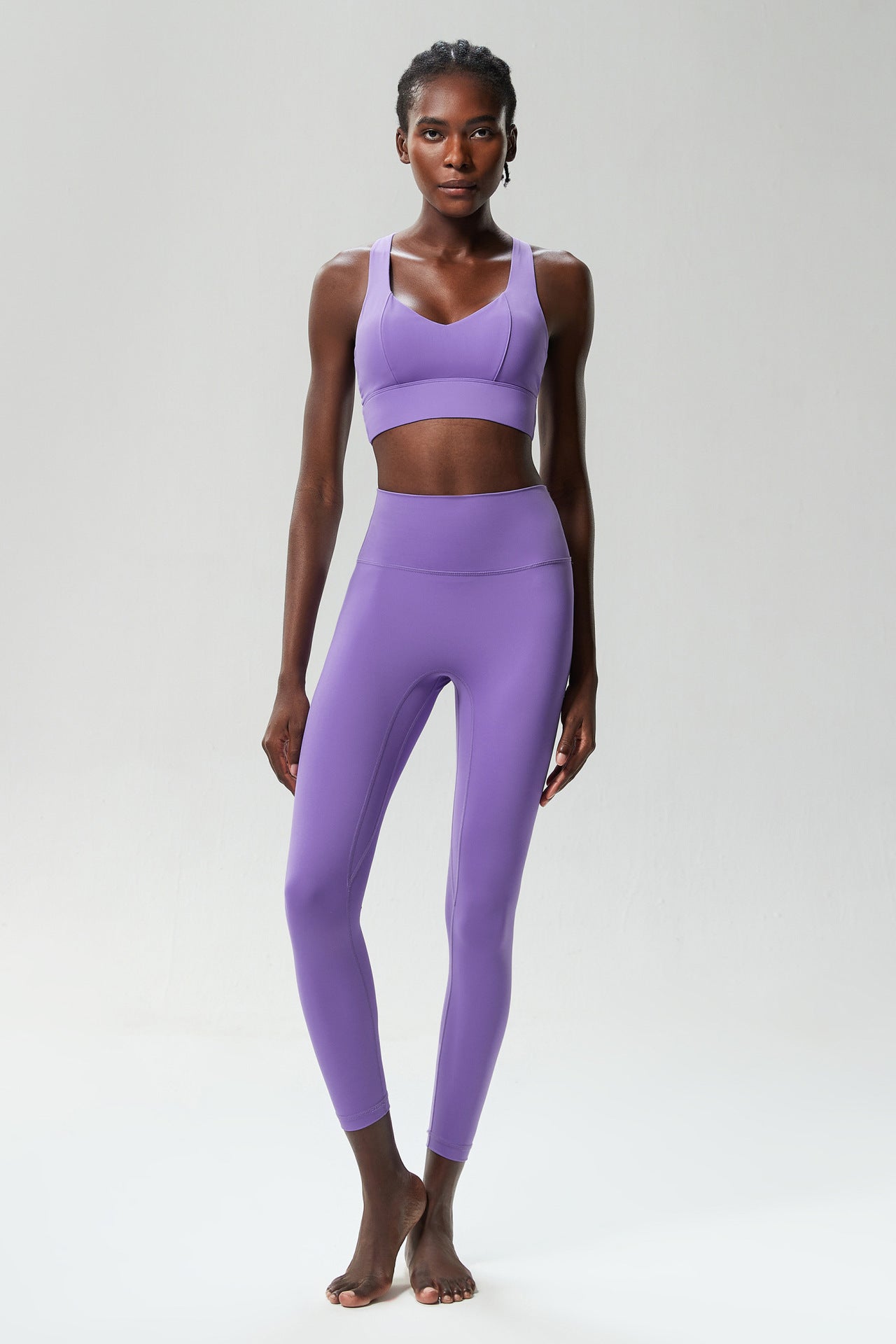 Lace-up Bra C350 Nude Feel Trousers Black