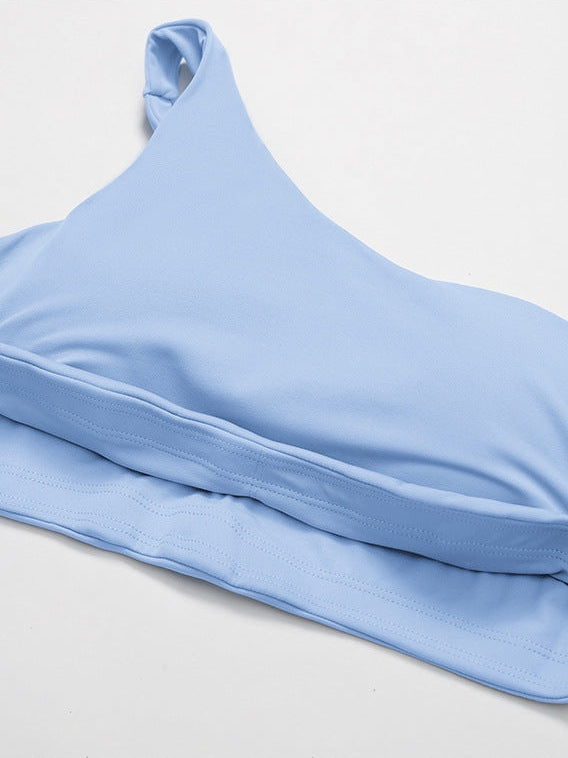 Asymmetric One-Shoulder Sports Bra
