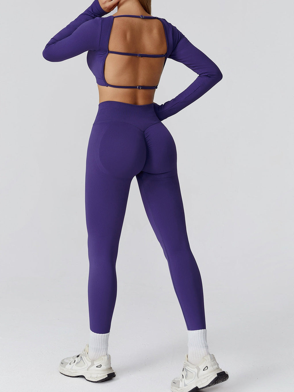 Seamless High-Waist Yoga Trousers