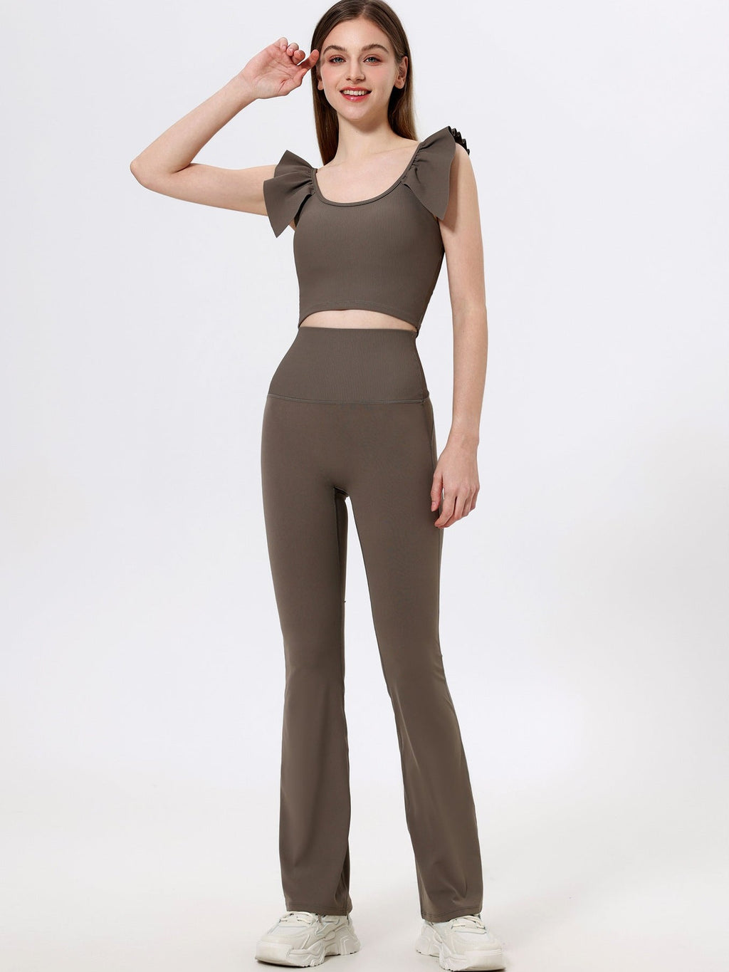 بنطال يوغا عالي الخصر