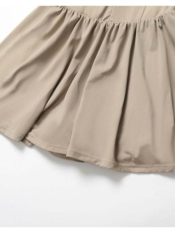 Two-Piece Stand Collar Dress