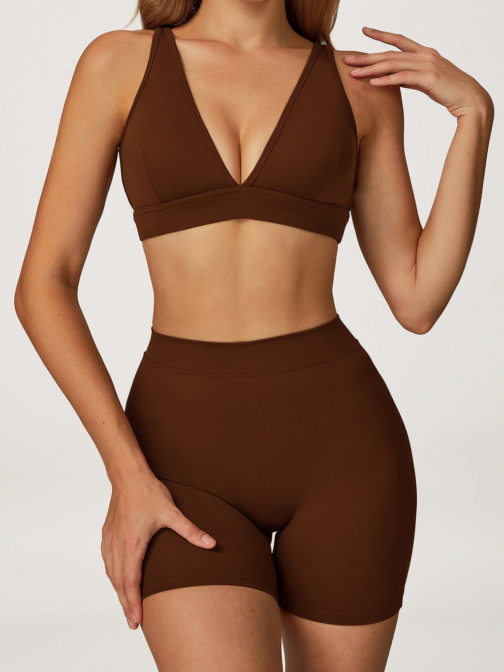 شورت يوغا عالي الخصر