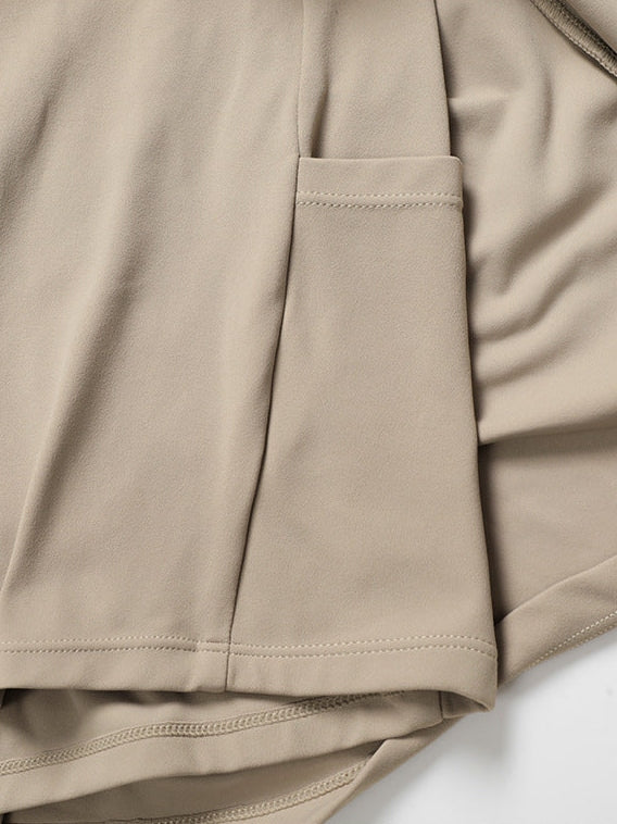 Two-Piece Stand Collar Dress