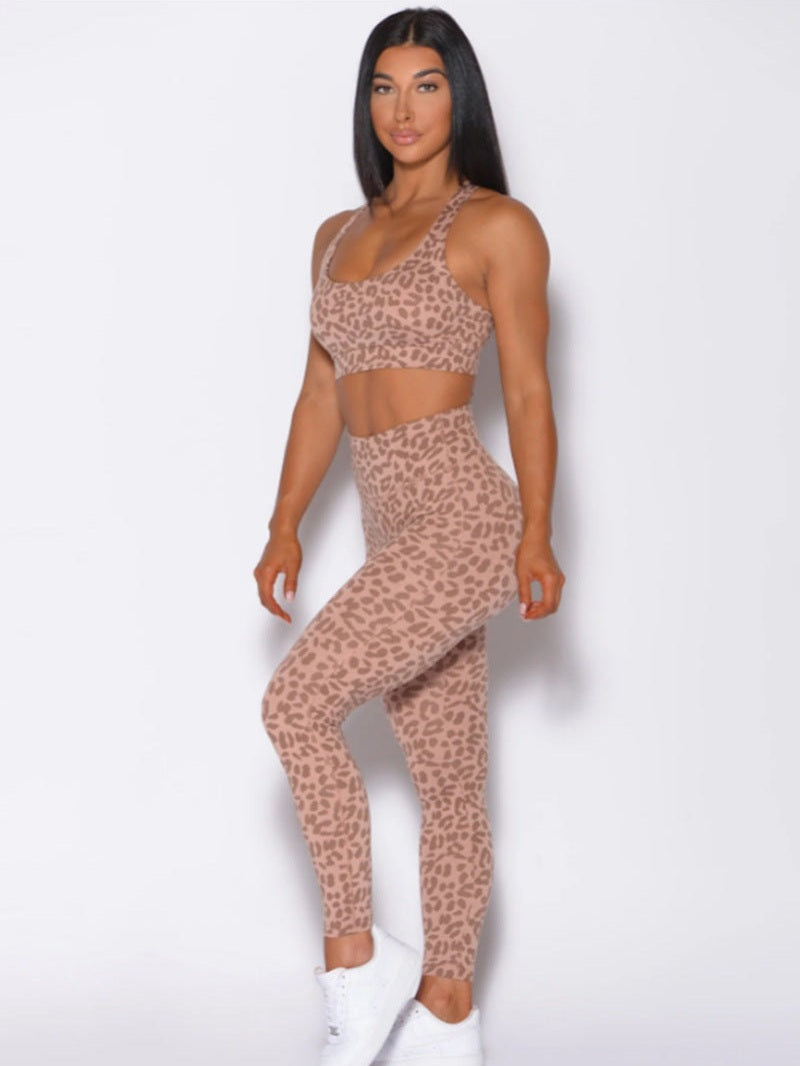 Leopard Print Yoga Set