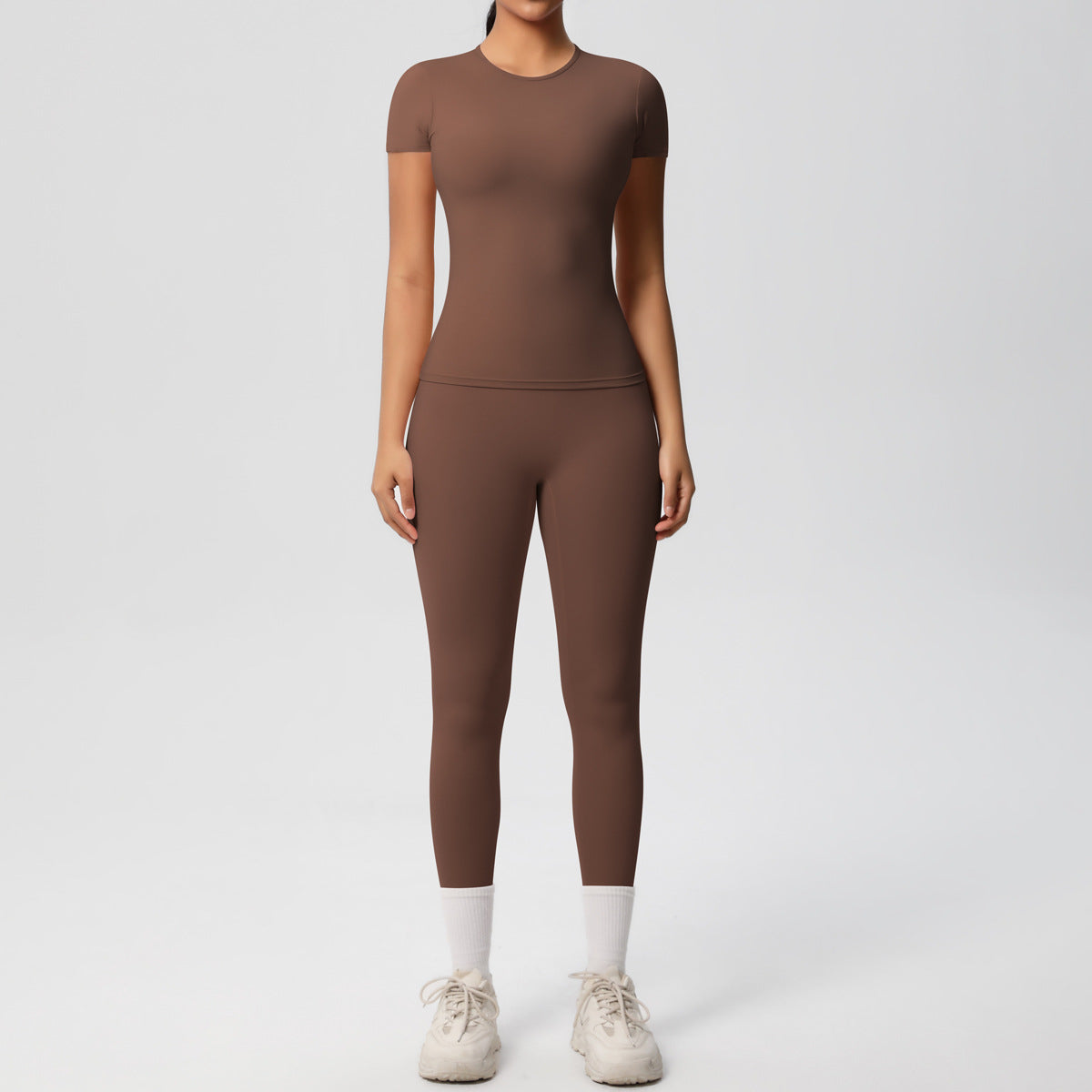 Yoga-Set mit hohem Bund