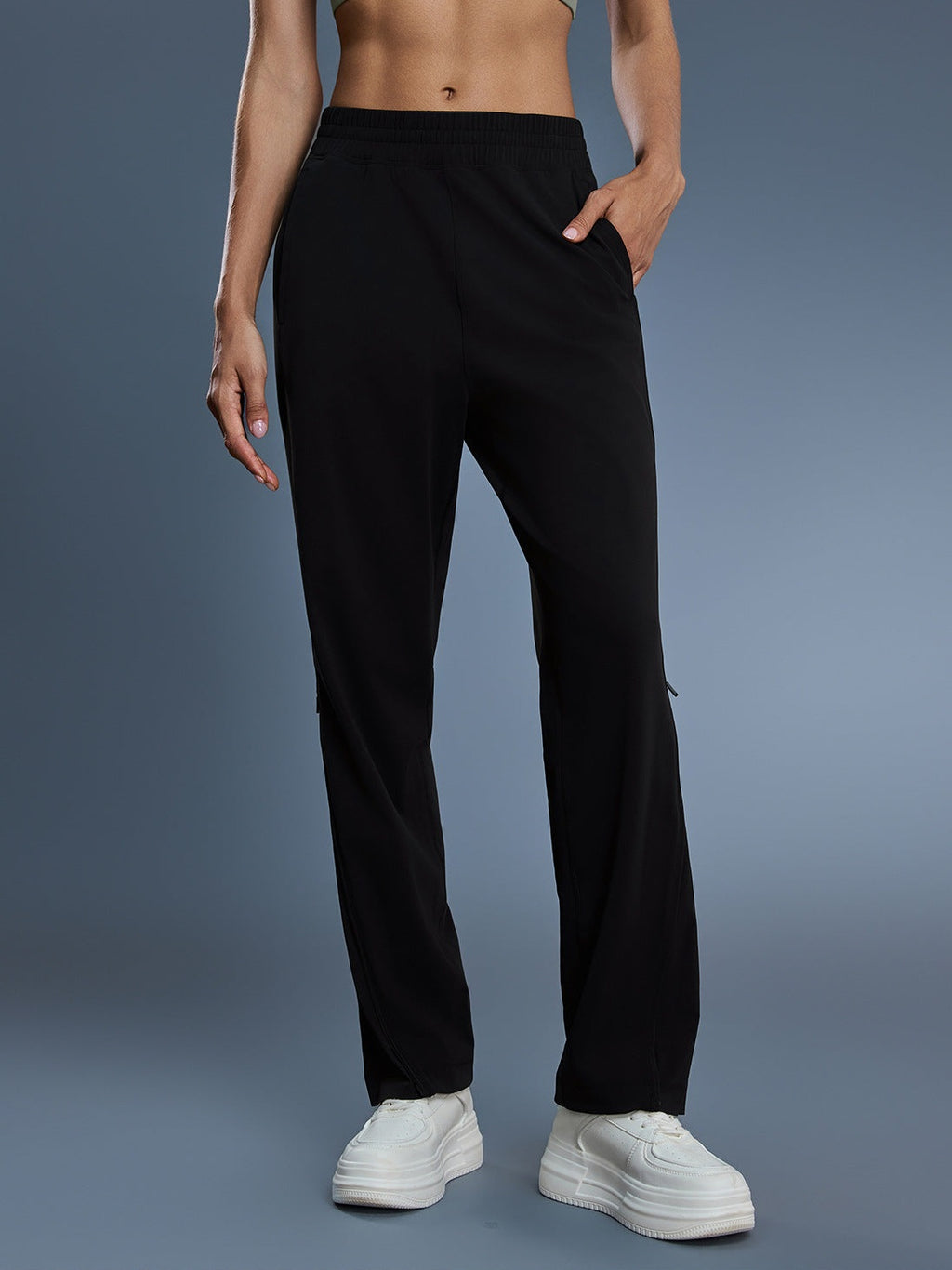Two-Way Zip Sports Pants