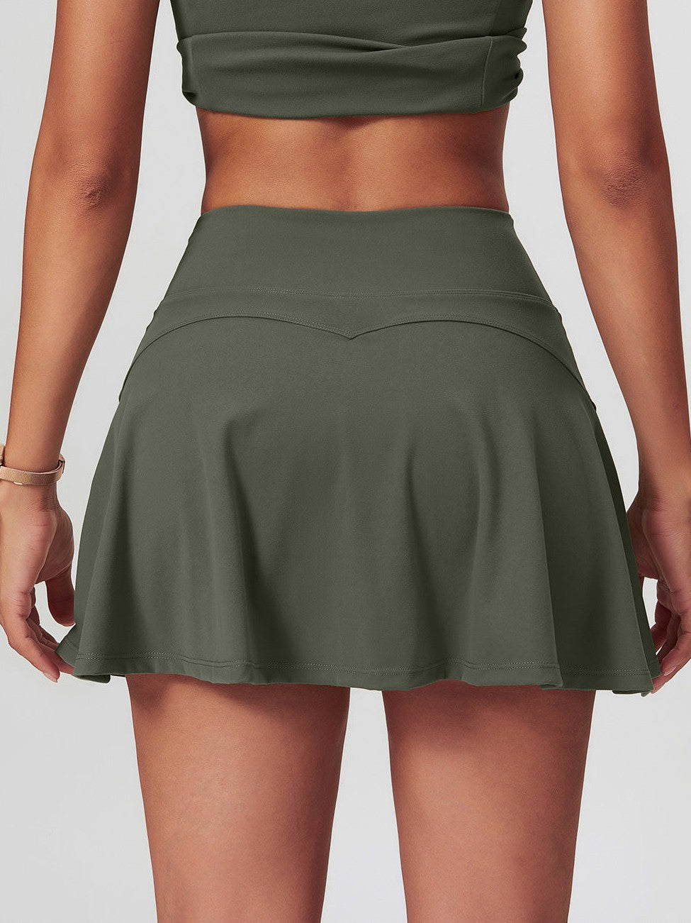 A-Line High-Waist Yoga Skirt