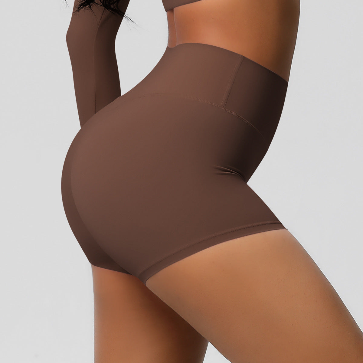 شورت يوغا عالي الخصر