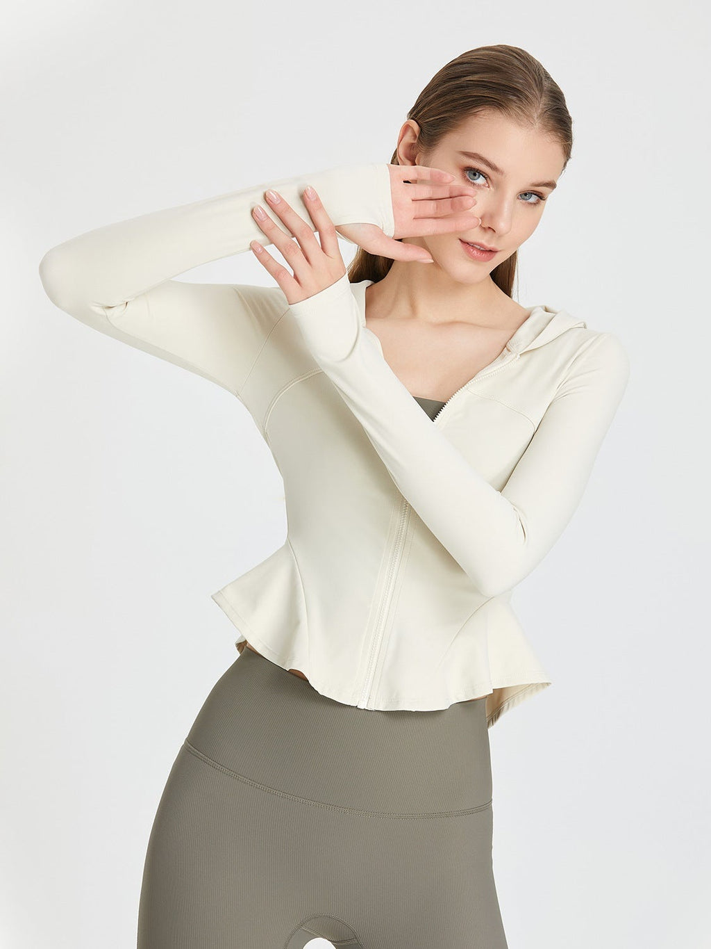 Kapuzenjacke mit Reißverschluss