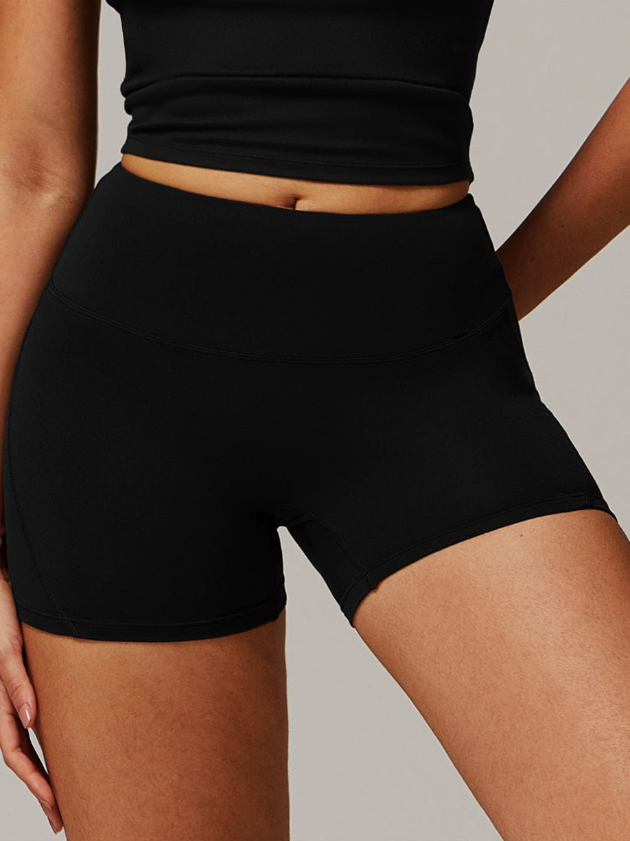 Yoga-Shorts mit hohem Bund