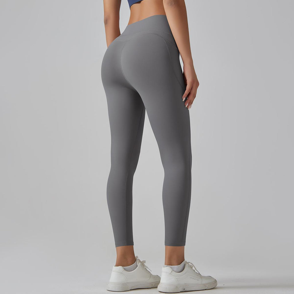 بنطال ضيق قصير بخصر مرتفع