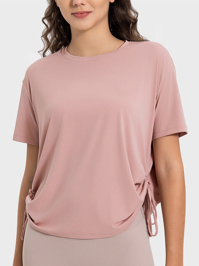 تي شيرت برباط مكشكش