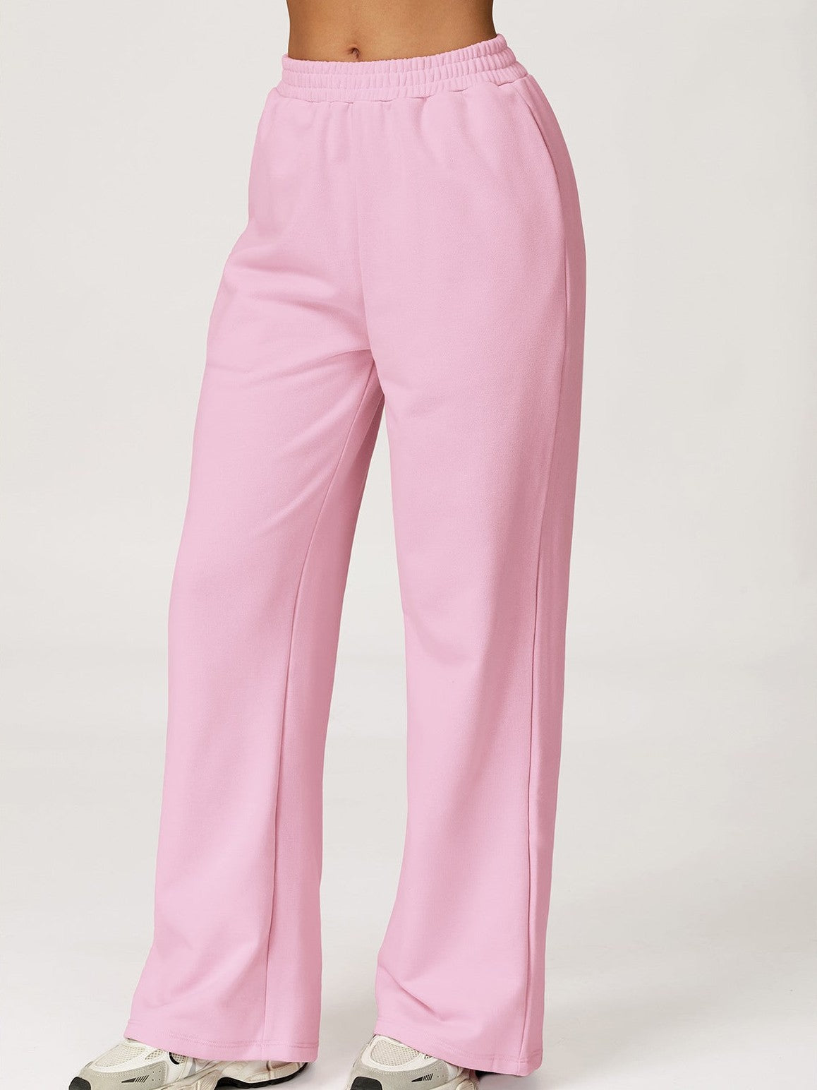 High-Waist Wide-Leg Sweatpants