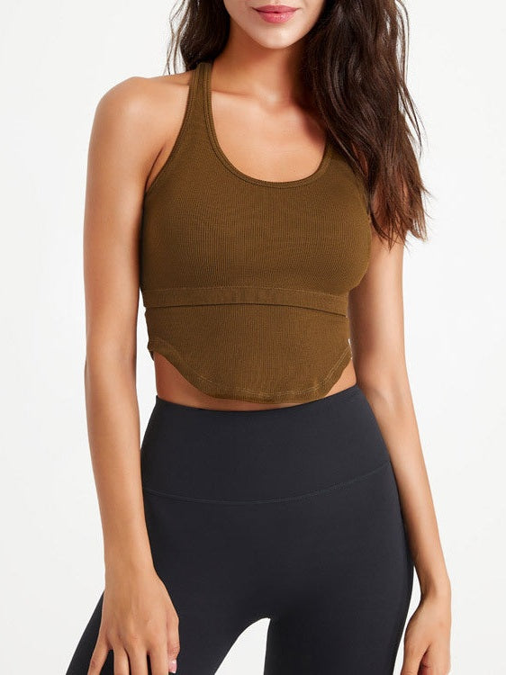 حمالة صدر رياضية مقاومة للصدمات بتصميم Racerback