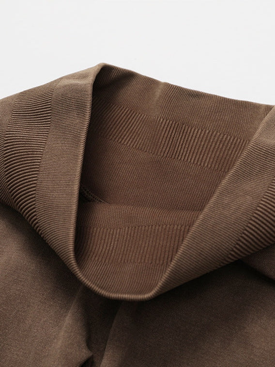 بنطال يوغا بدون درزات مغسول بالحجر